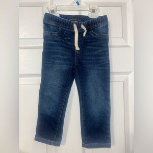 Okie Dokie Blue Denim Jeans with Drawstring Waist